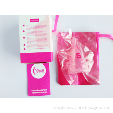 Women privacy personal reusable soft medical silicone menstrual cups